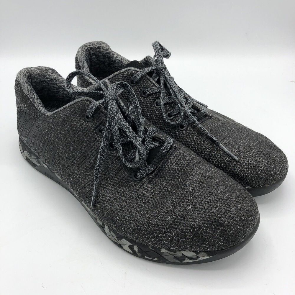 NOBULL Trainer Black Heather Granite Sneakers Tennis Shoes Men's 12